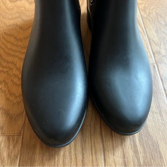 J Crew Mercantile black Chelsea rain boots size 9 - Picture 5 of 5